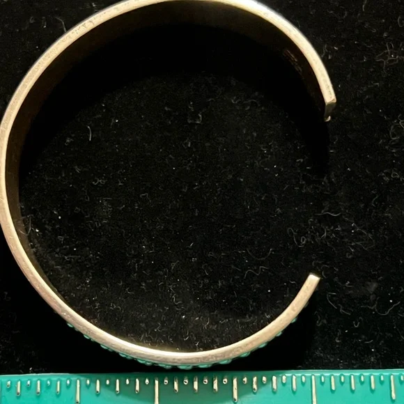 TAXCO 925 STERLING SILVER BEADED CUFF BRACELET - Picture 4 of 8